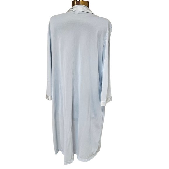 Vintage Vanity Fair House Coat Womens Large Silky Satin Button Front Robe - Picture 5 of 7